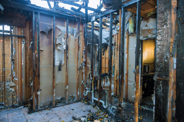 Professional Fire Damage Repair technician working in Bridgeport, WA